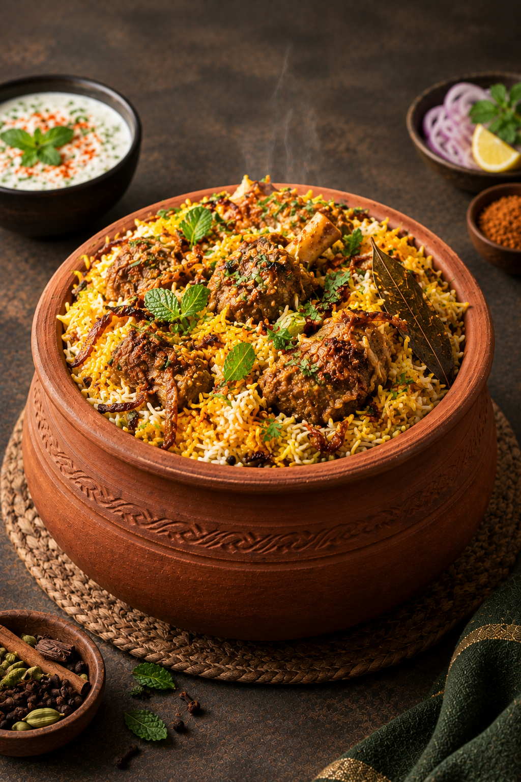 MATKA LAMB BIRYANI (GF) - 219Rp