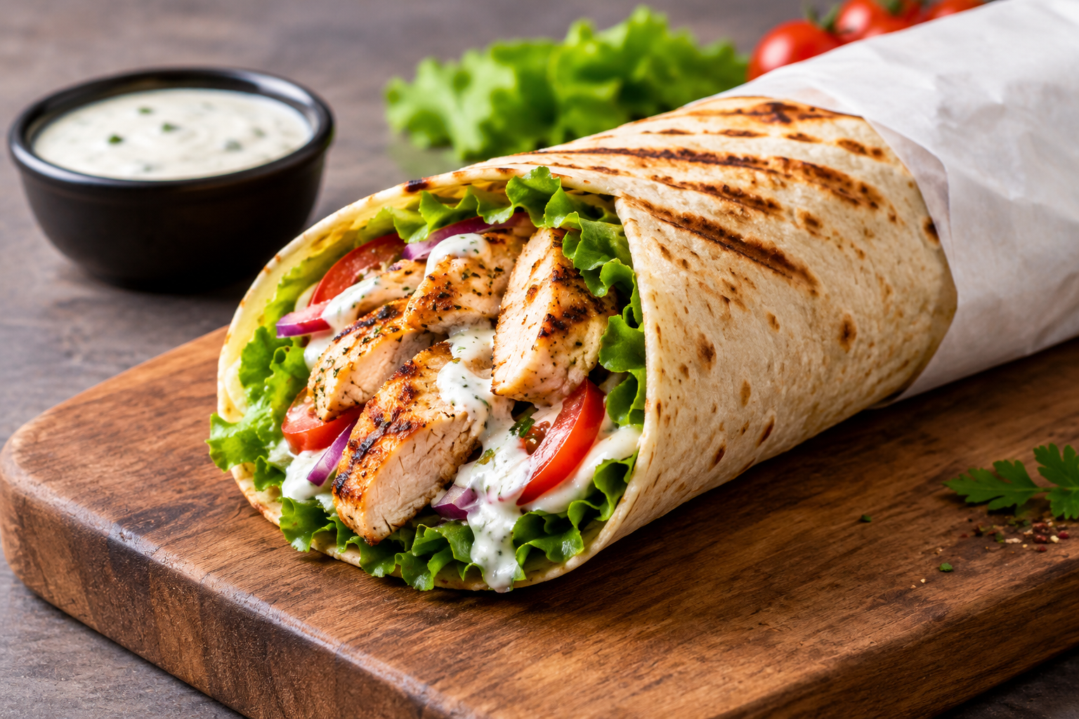 Grilled Chicken Wrap