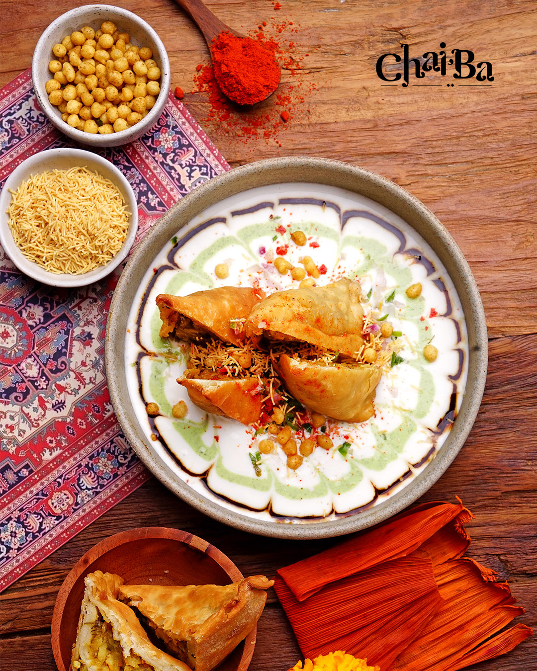 SAMOSA CHAAT (VEG) - 99Rp